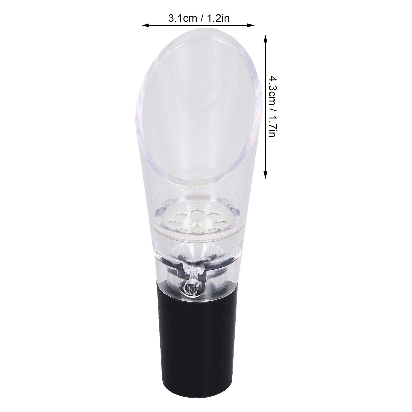 4PCS Wine Aerator Pourer PC Eco Friendly Decanter Spout Bar Accessories for Household PartySilver V1294-YM0523-3118220013311
