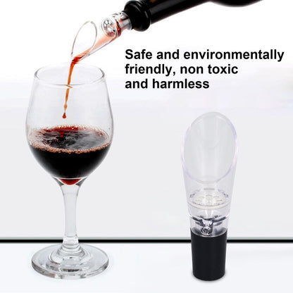 4PCS Wine Aerator Pourer PC Eco Friendly Decanter Spout Bar Accessories for Household PartySilver V1294-YM0523-3118220013311