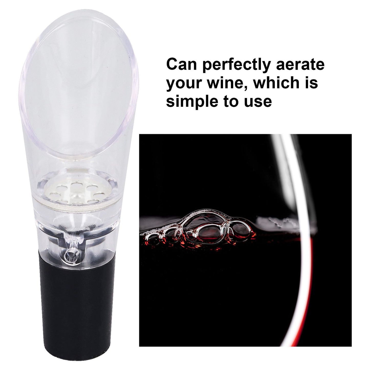 4PCS Wine Aerator Pourer PC Eco Friendly Decanter Spout Bar Accessories for Household PartySilver V1294-YM0523-3118220013311