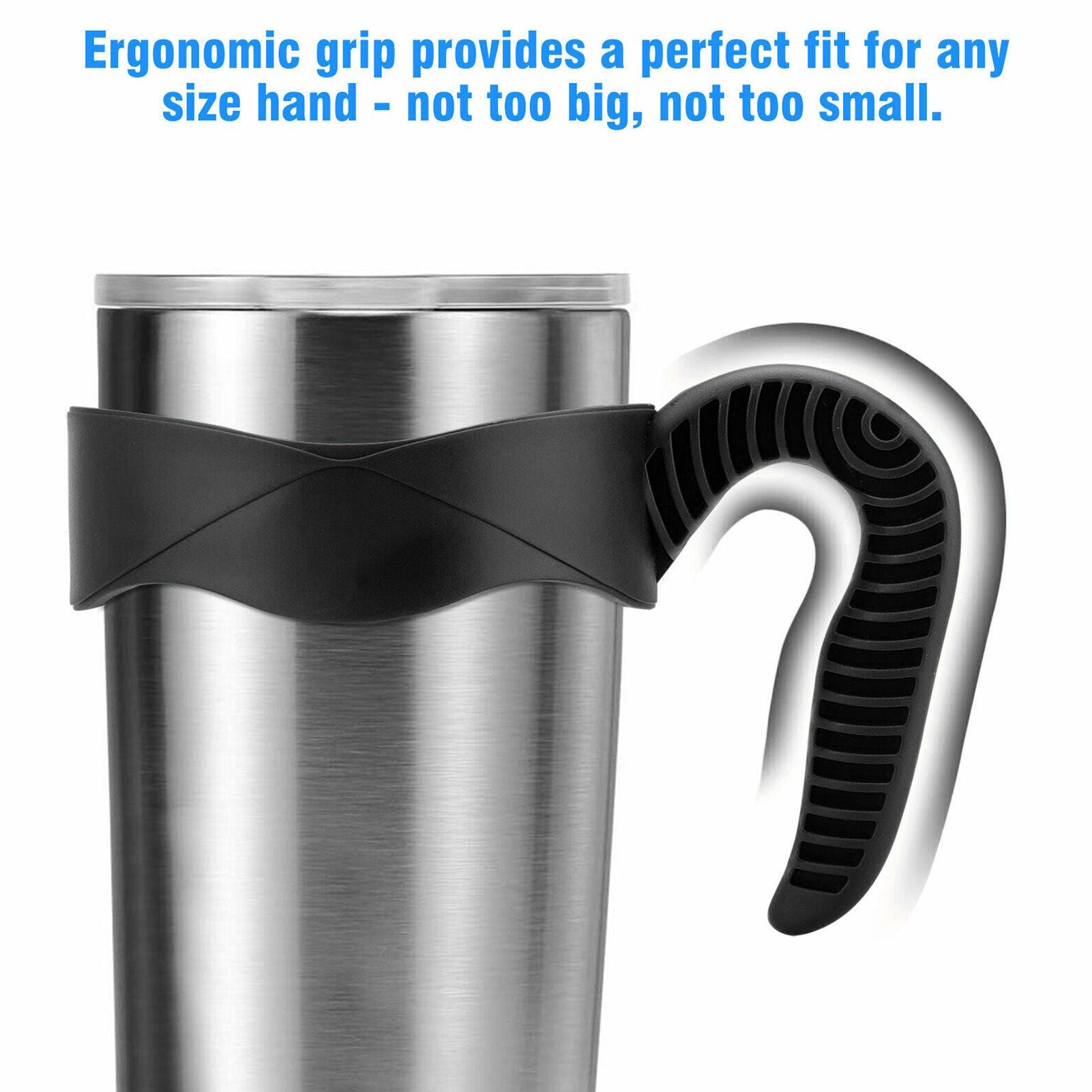 Mug Handle Plastic Ergonomic Jug Carrier Handle for 20oz-30oz Jugs Bottles and Most Other TumblersBlack V1294-YM0523-3118220014511
