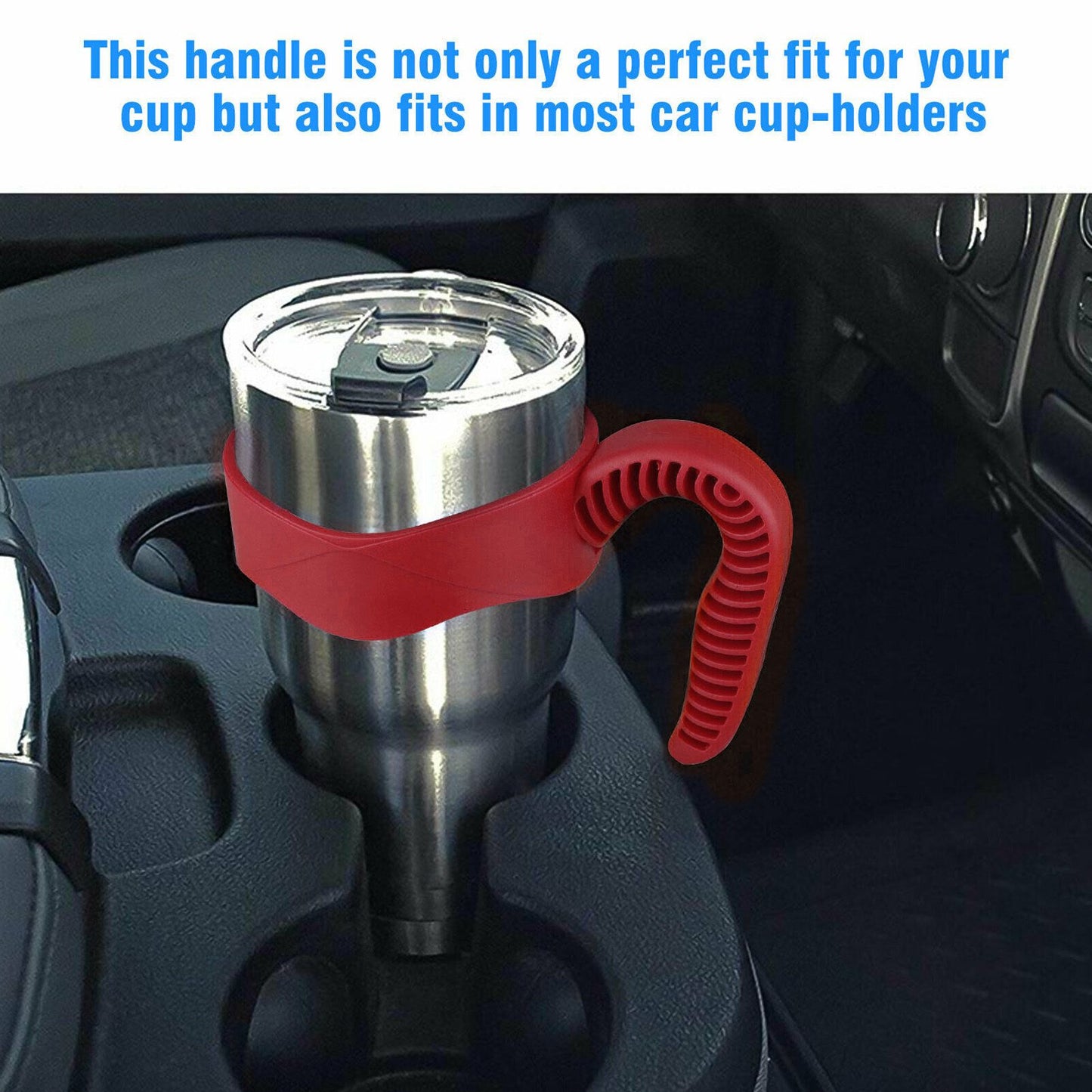 Mug Handle Plastic Ergonomic Jug Carrier Handle for 20oz-30oz Jugs Bottles and Most Other TumblersRed V1294-YM0523-3118220014512