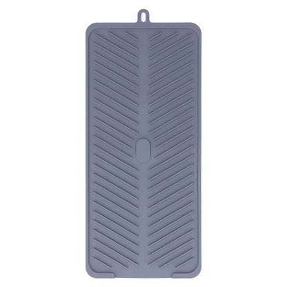 Silicone Dish Drying Mat Food Grade Silicone High Temperature Resistance Grey Dish Drainer Pad for Kitchen V1294-YM0523-3118220014711