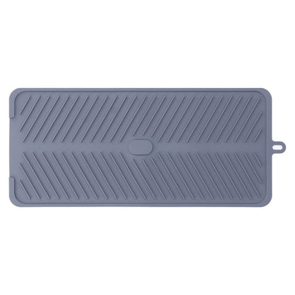 Silicone Dish Drying Mat Food Grade Silicone High Temperature Resistance Grey Dish Drainer Pad for Kitchen V1294-YM0523-3118220014711