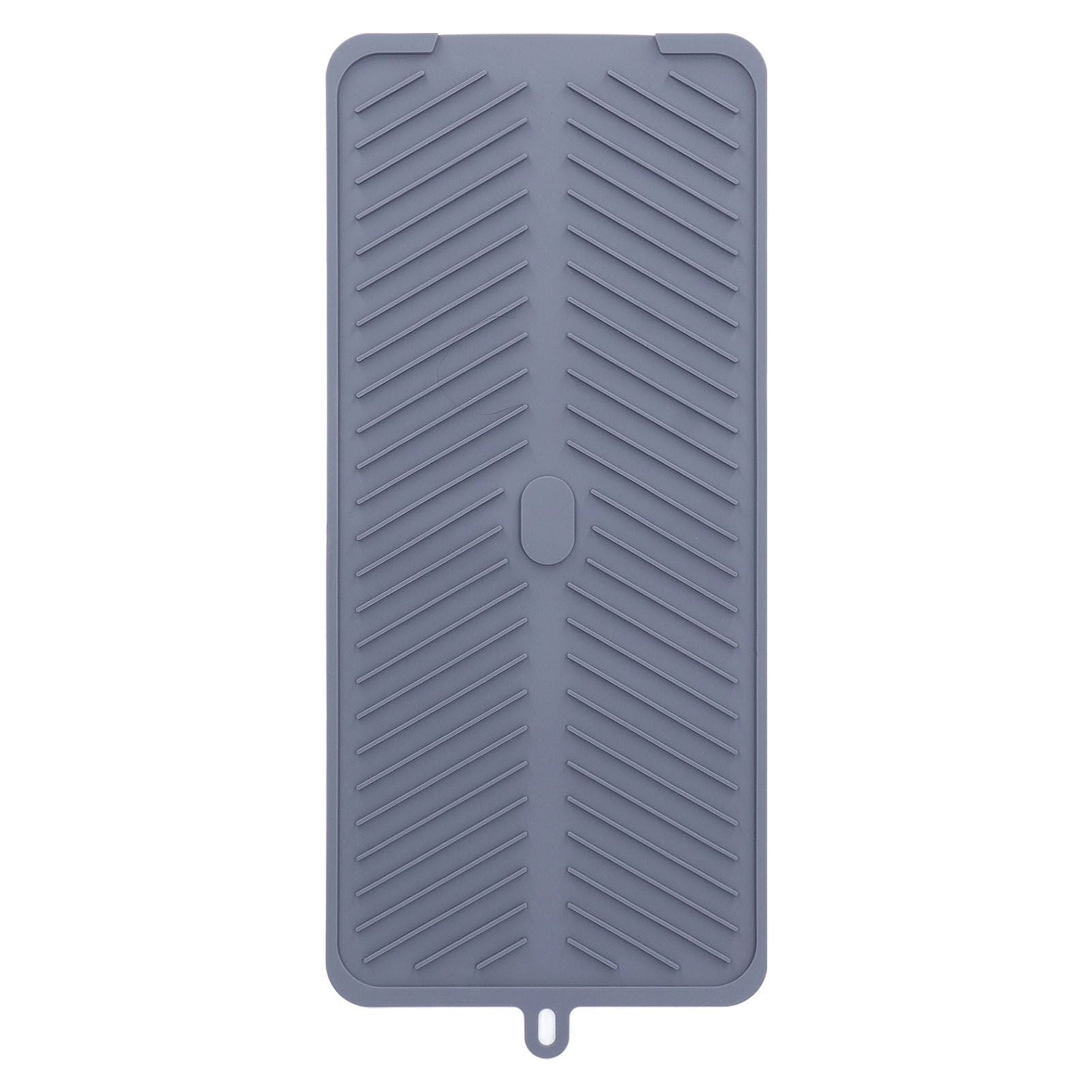 Silicone Dish Drying Mat Food Grade Silicone High Temperature Resistance Grey Dish Drainer Pad for Kitchen V1294-YM0523-3118220014711
