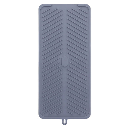 Silicone Dish Drying Mat Food Grade Silicone High Temperature Resistance Grey Dish Drainer Pad for Kitchen V1294-YM0523-3118220014711