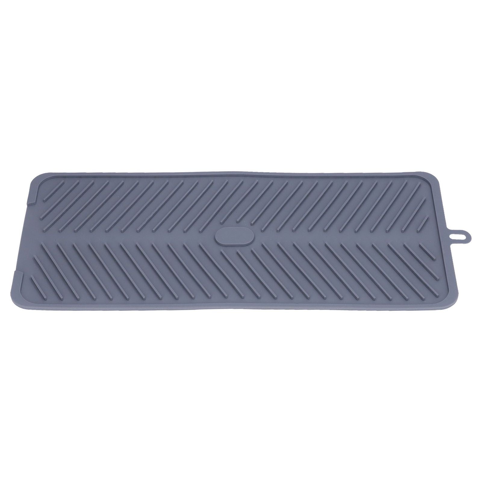 Silicone Dish Drying Mat Food Grade Silicone High Temperature Resistance Grey Dish Drainer Pad for Kitchen V1294-YM0523-3118220014711