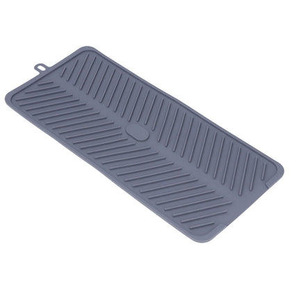 Silicone Dish Drying Mat Food Grade Silicone High Temperature Resistance Grey Dish Drainer Pad for Kitchen V1294-YM0523-3118220014711