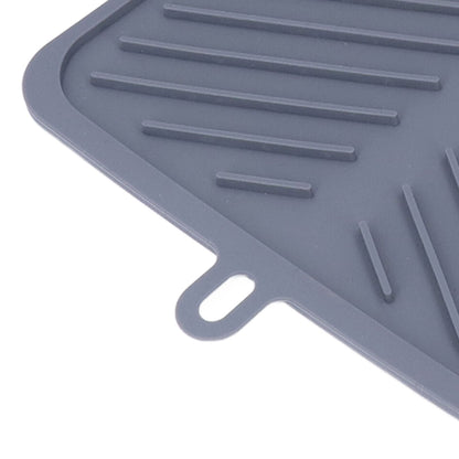 Silicone Dish Drying Mat Food Grade Silicone High Temperature Resistance Grey Dish Drainer Pad for Kitchen V1294-YM0523-3118220014711