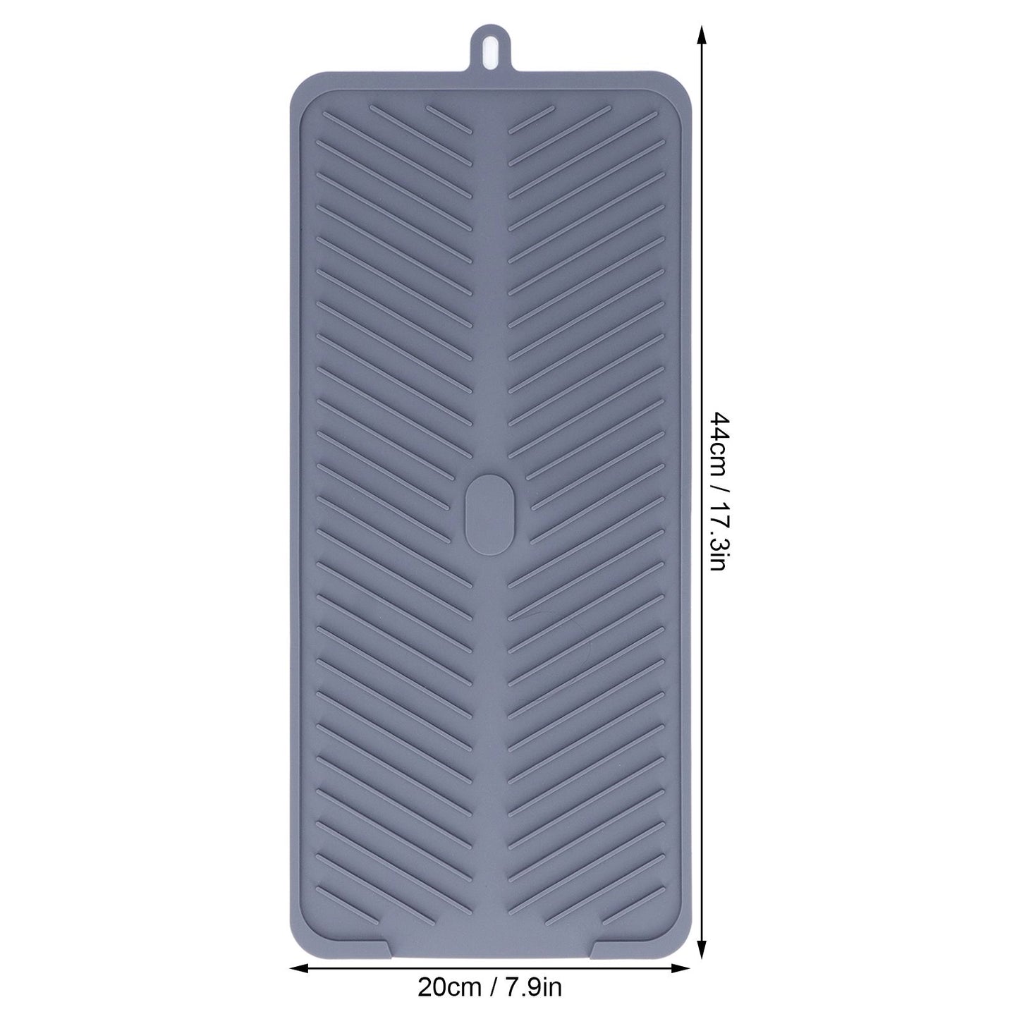 Silicone Dish Drying Mat Food Grade Silicone High Temperature Resistance Grey Dish Drainer Pad for Kitchen V1294-YM0523-3118220014711