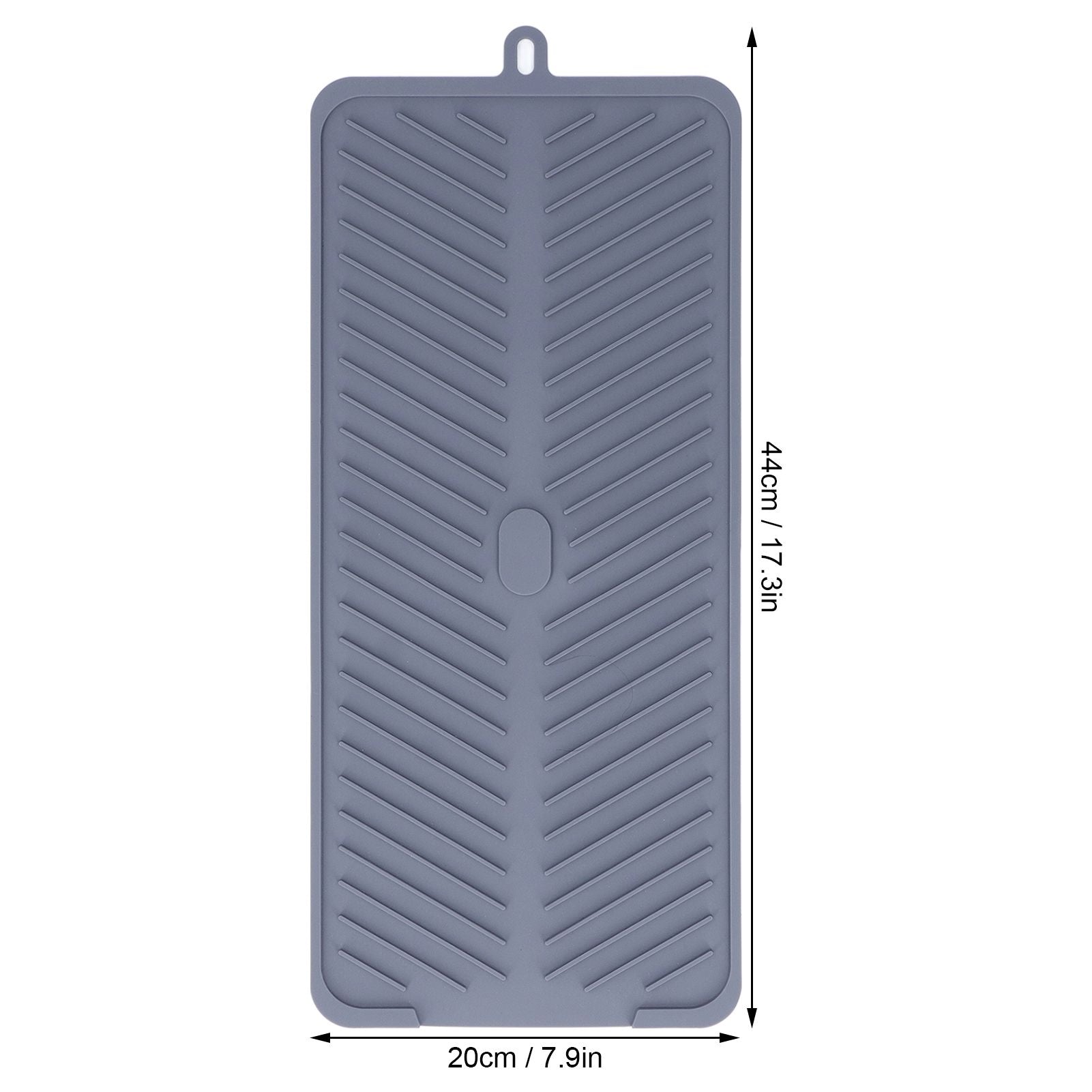 Silicone Dish Drying Mat Food Grade Silicone High Temperature Resistance Grey Dish Drainer Pad for Kitchen V1294-YM0523-3118220014711