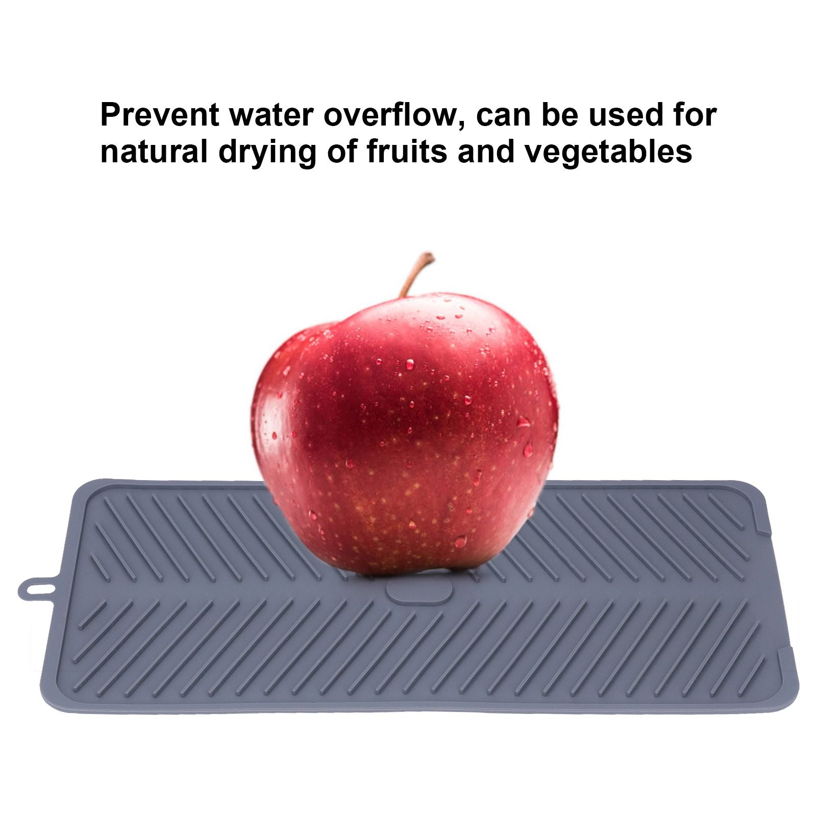 Silicone Dish Drying Mat Food Grade Silicone High Temperature Resistance Grey Dish Drainer Pad for Kitchen V1294-YM0523-3118220014711