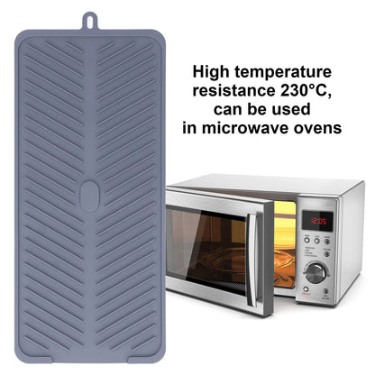 Silicone Dish Drying Mat Food Grade Silicone High Temperature Resistance Grey Dish Drainer Pad for Kitchen V1294-YM0523-3118220014711