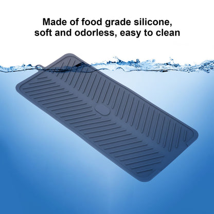 Silicone Dish Drying Mat Food Grade Silicone High Temperature Resistance Grey Dish Drainer Pad for Kitchen V1294-YM0523-3118220014711