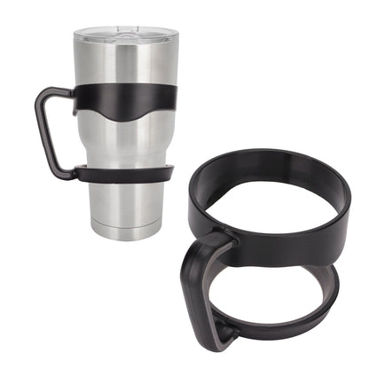 Tumbler Cup Handle Travel Mug Holder 2 Circle Non Slip for Car Icemaster Snowman 30OzBlack V1294-YM0523-3118220015211