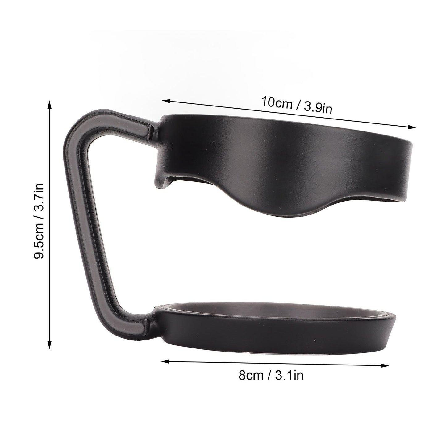 Tumbler Cup Handle Travel Mug Holder 2 Circle Non Slip for Car Icemaster Snowman 30OzBlack V1294-YM0523-3118220015211