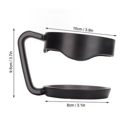 Tumbler Cup Handle Travel Mug Holder 2 Circle Non Slip for Car Icemaster Snowman 30OzBlack V1294-YM0523-3118220015211