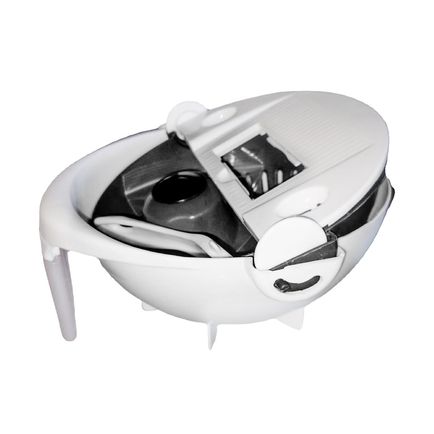 Multifunction Rotate Food Vegetable Cutter Chopper with Drain Basket Large Capacity Portable Kitchen Utensil V1294-YM0523-3118220018411