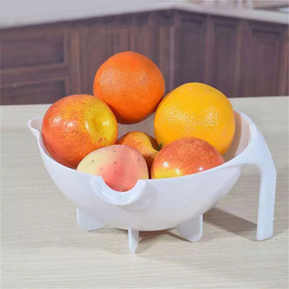 Multifunction Rotate Food Vegetable Cutter Chopper with Drain Basket Large Capacity Portable Kitchen Utensil V1294-YM0523-3118220018411