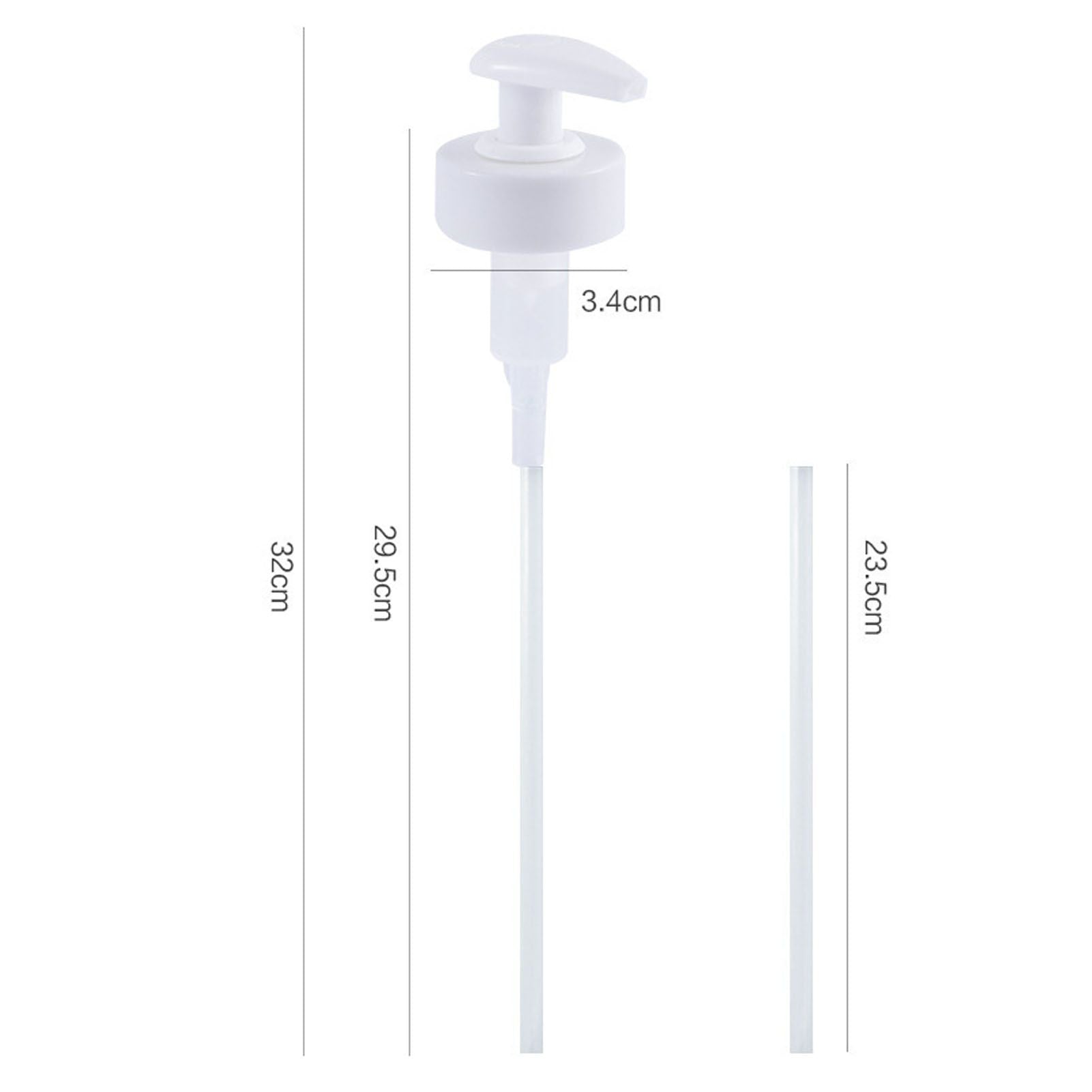Gallon Pump Dispenser Condiment Bottle Pump Dispenser Plastic Kitchen Supplies for HouseholdWhite Caliber V1294-YM0523-3118220018811
