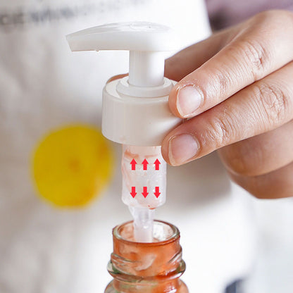 Gallon Pump Dispenser Condiment Bottle Pump Dispenser Plastic Kitchen Supplies for HouseholdWhite Caliber V1294-YM0523-3118220018811