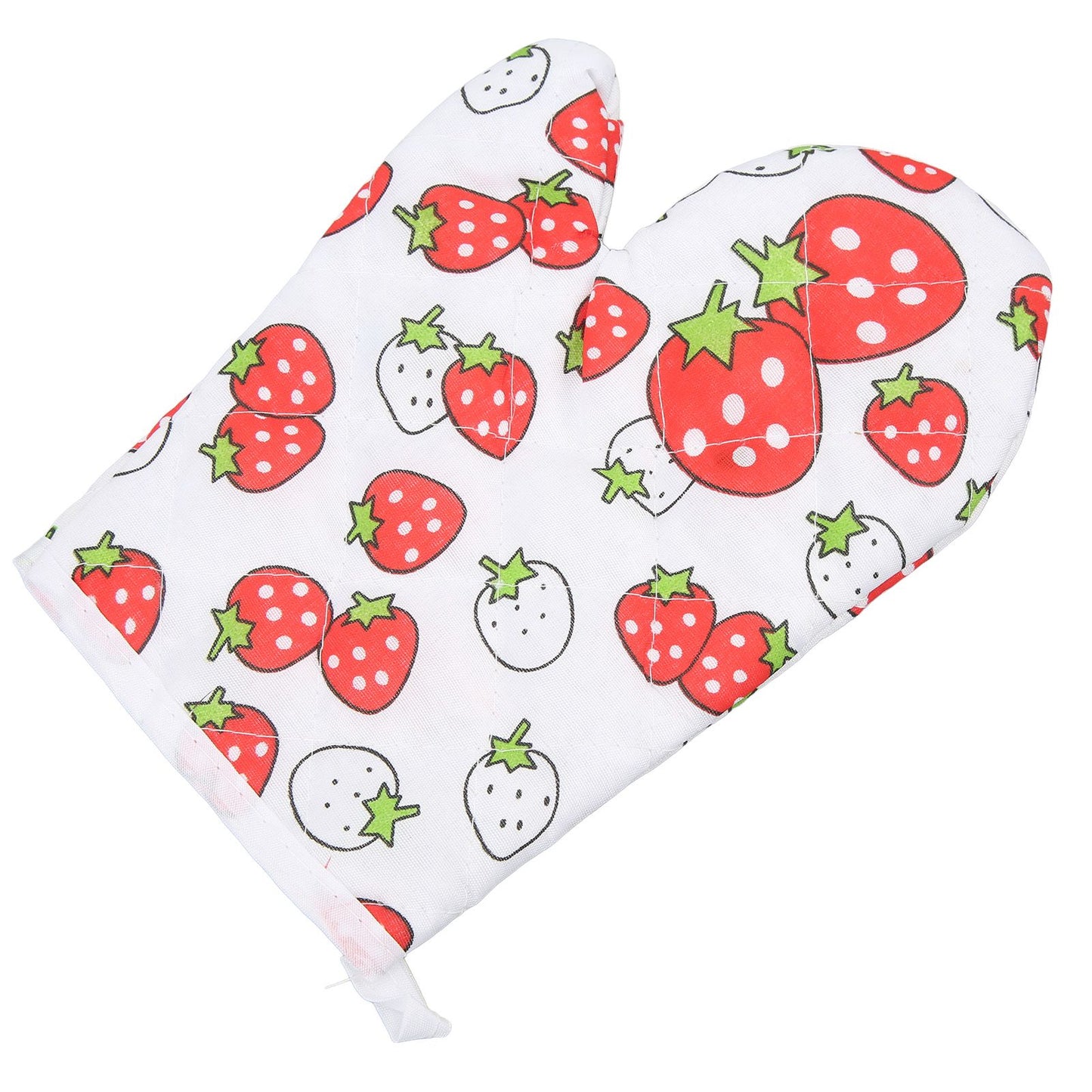 Oven Gloves Polyester Cotton Material Printed Pattern Lanyard Design Cooking Microwave Mitts for Kitchen V1294-YM0523-3118220019811