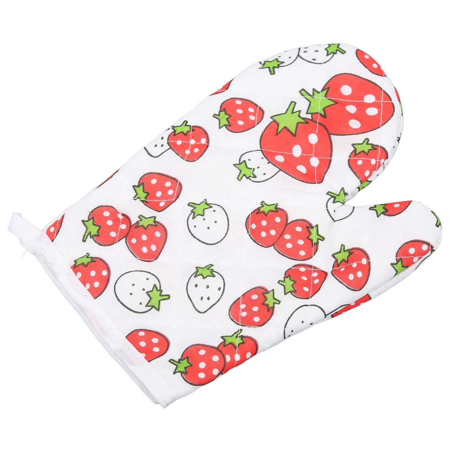 Oven Gloves Polyester Cotton Material Printed Pattern Lanyard Design Cooking Microwave Mitts for Kitchen V1294-YM0523-3118220019811
