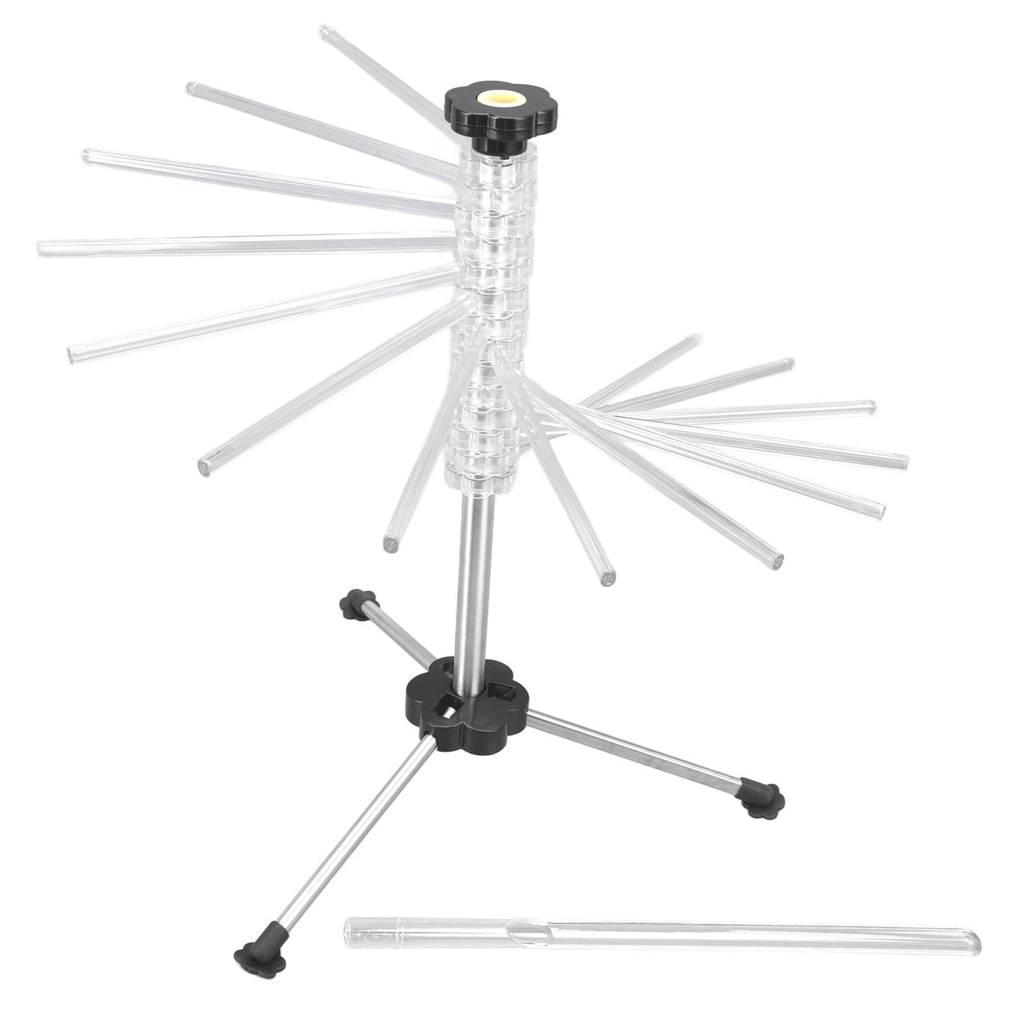 Manual Rotation Pasta Drying Rack Stainless Steel Folding Noodle Rack for Household Kitchen V1294-YM0523-3118220020011