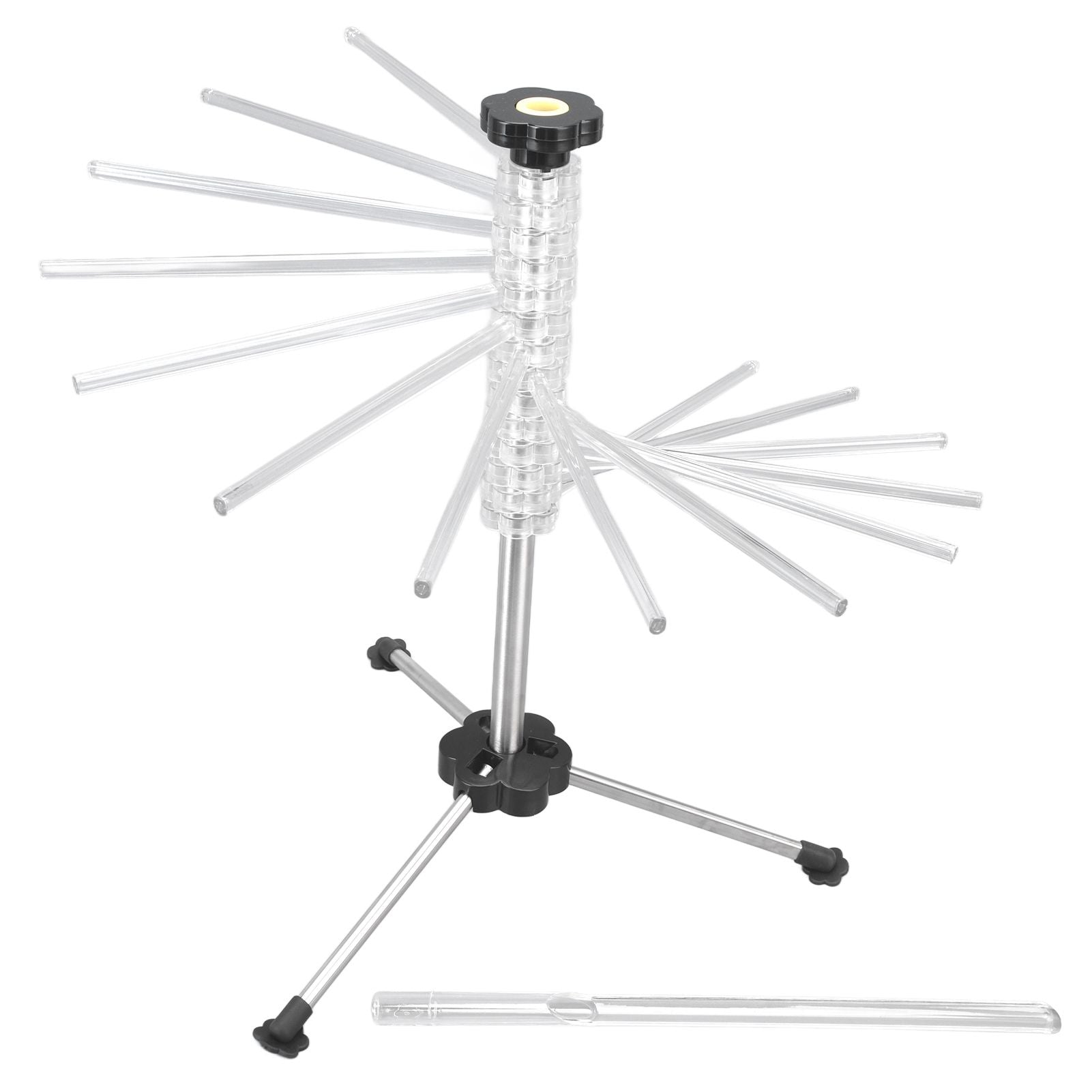 Manual Rotation Pasta Drying Rack Stainless Steel Folding Noodle Rack for Household Kitchen V1294-YM0523-3118220020011