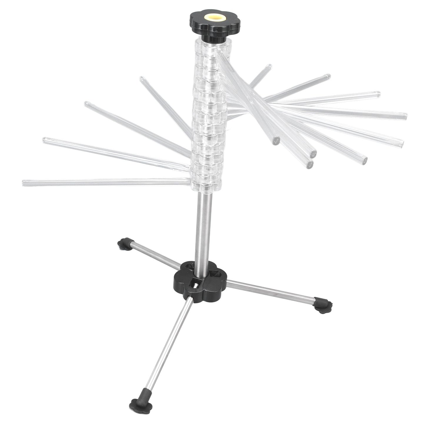 Manual Rotation Pasta Drying Rack Stainless Steel Folding Noodle Rack for Household Kitchen V1294-YM0523-3118220020011