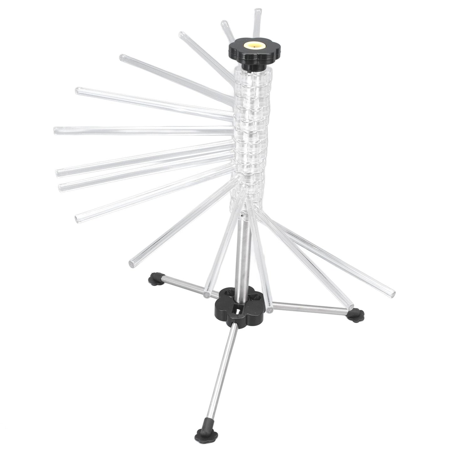 Manual Rotation Pasta Drying Rack Stainless Steel Folding Noodle Rack for Household Kitchen V1294-YM0523-3118220020011