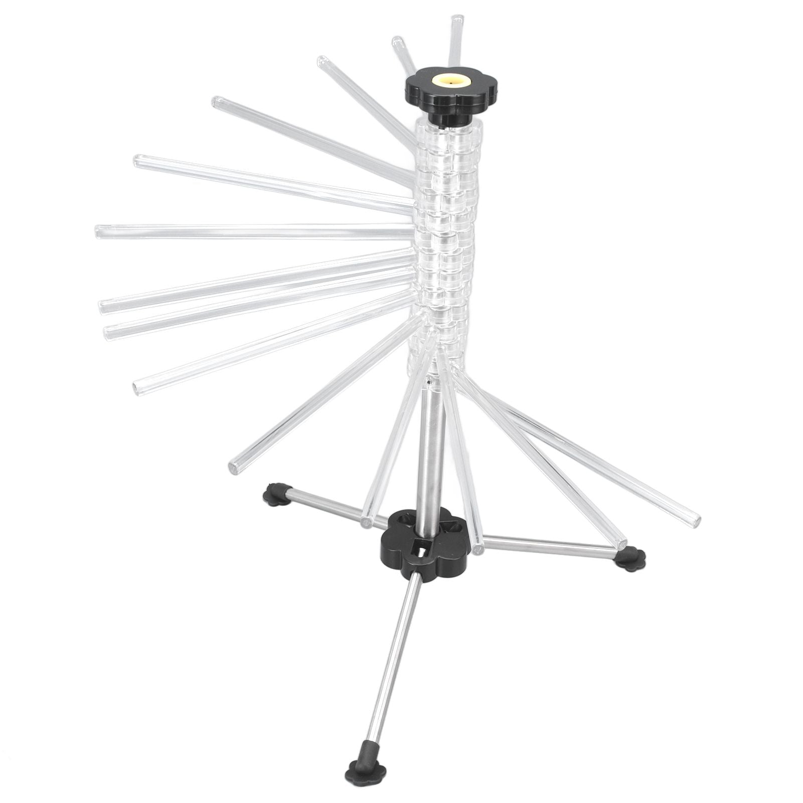 Manual Rotation Pasta Drying Rack Stainless Steel Folding Noodle Rack for Household Kitchen V1294-YM0523-3118220020011