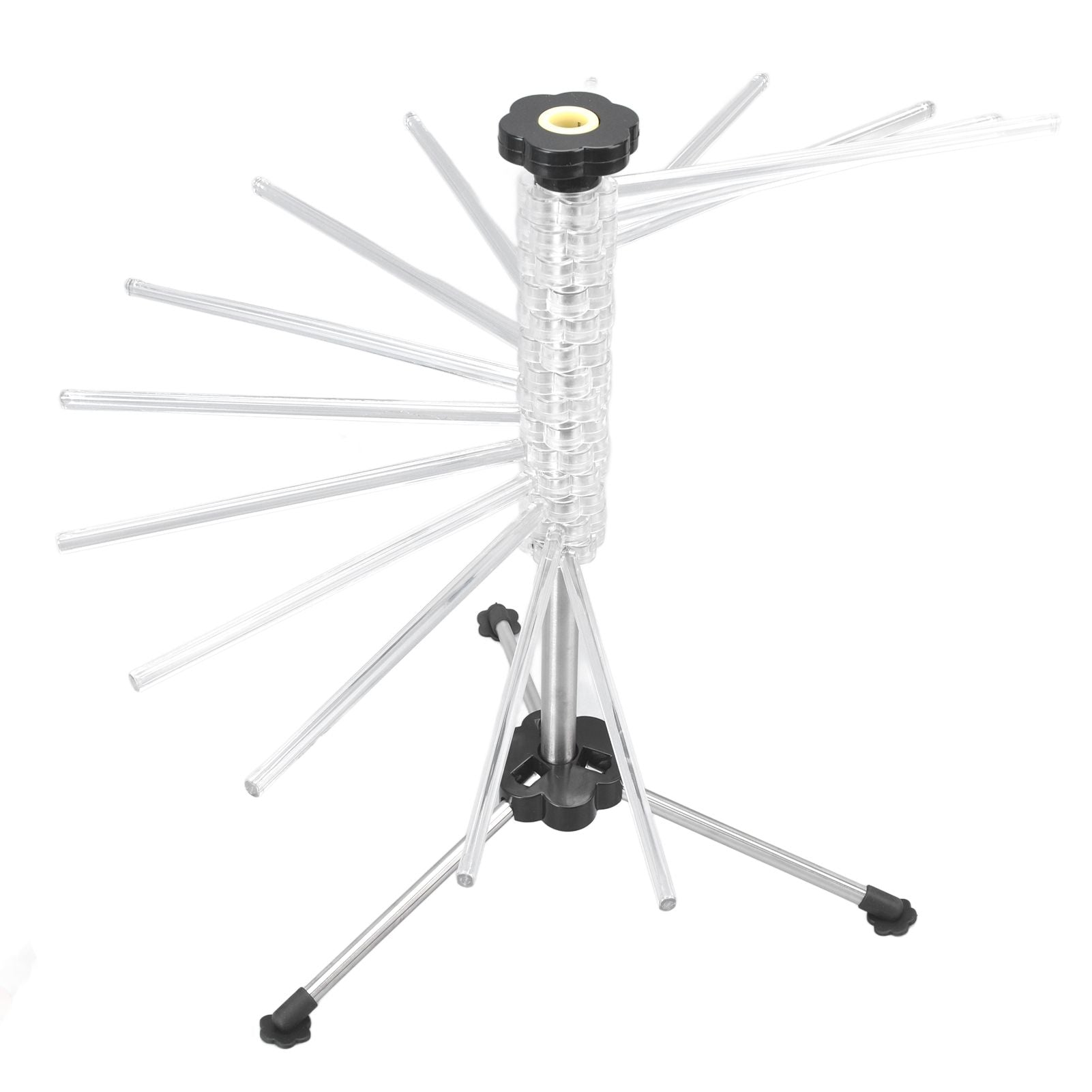 Manual Rotation Pasta Drying Rack Stainless Steel Folding Noodle Rack for Household Kitchen V1294-YM0523-3118220020011