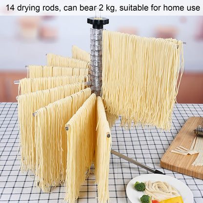 Manual Rotation Pasta Drying Rack Stainless Steel Folding Noodle Rack for Household Kitchen V1294-YM0523-3118220020011