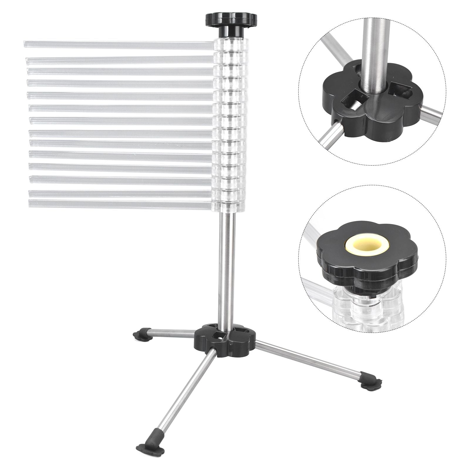 Manual Rotation Pasta Drying Rack Stainless Steel Folding Noodle Rack for Household Kitchen V1294-YM0523-3118220020011
