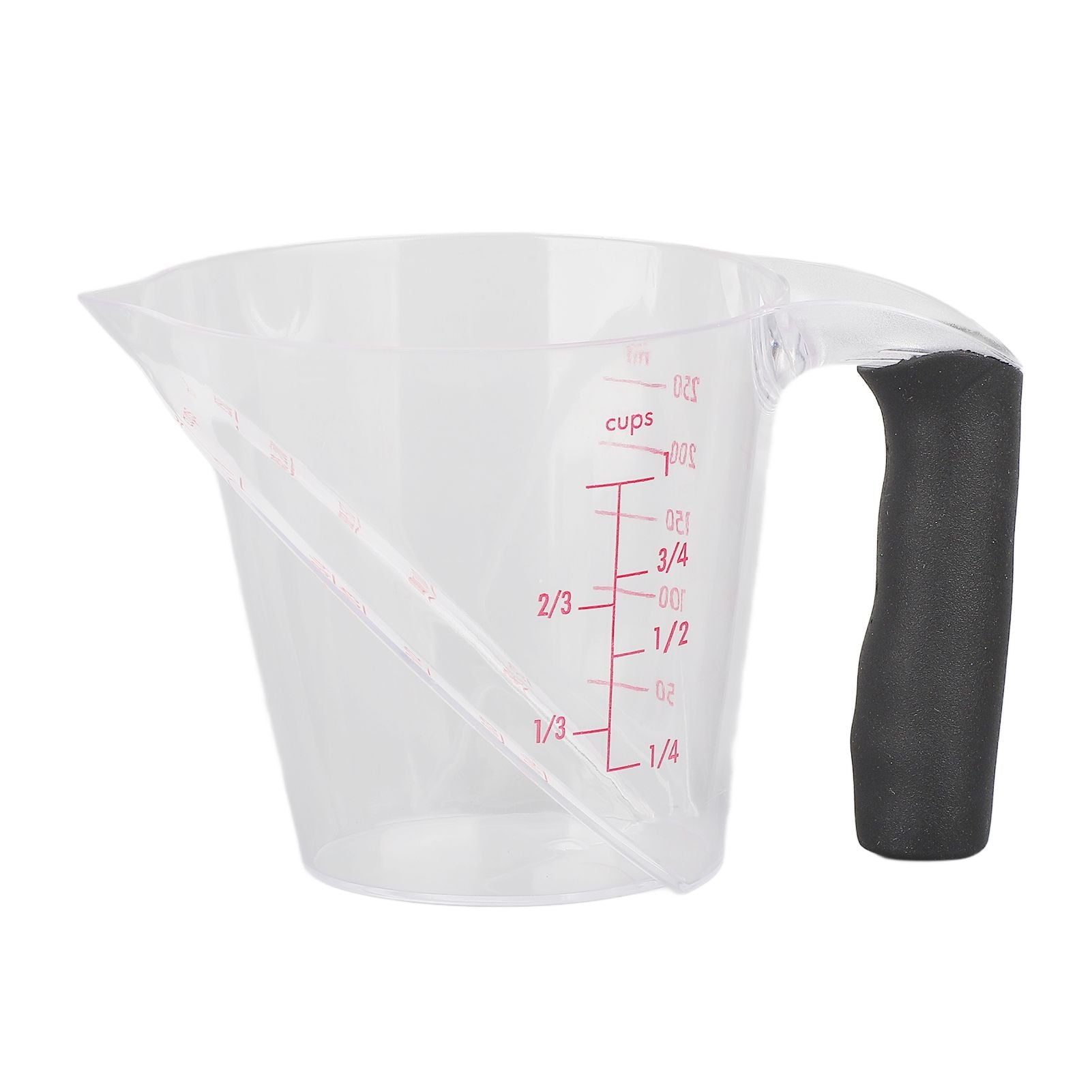 Measuring Cup Heat Resistant Angled Plastic Measuring Mug with Handle for Drinking Baking Cooking Pouring V1294-YM0523-3118220021211