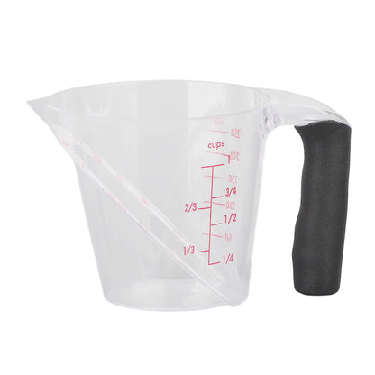 Measuring Cup Heat Resistant Angled Plastic Measuring Mug with Handle for Drinking Baking Cooking Pouring V1294-YM0523-3118220021211