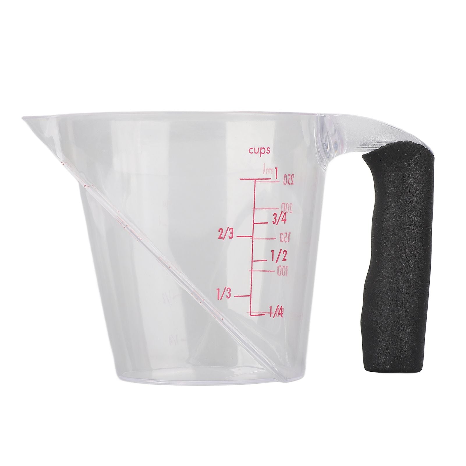 Measuring Cup Heat Resistant Angled Plastic Measuring Mug with Handle for Drinking Baking Cooking Pouring V1294-YM0523-3118220021211