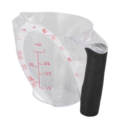 Measuring Cup Heat Resistant Angled Plastic Measuring Mug with Handle for Drinking Baking Cooking Pouring V1294-YM0523-3118220021211