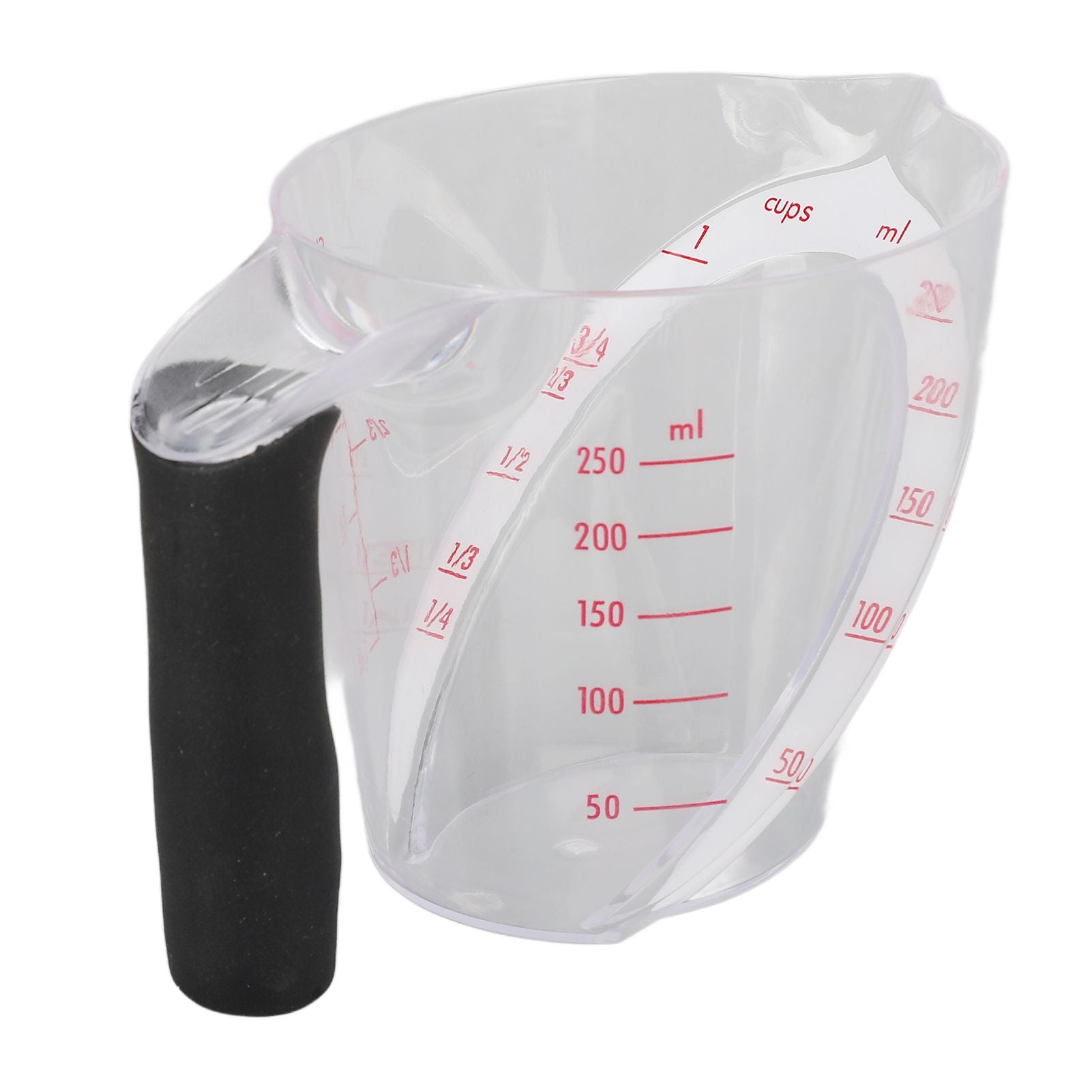 Measuring Cup Heat Resistant Angled Plastic Measuring Mug with Handle for Drinking Baking Cooking Pouring V1294-YM0523-3118220021211