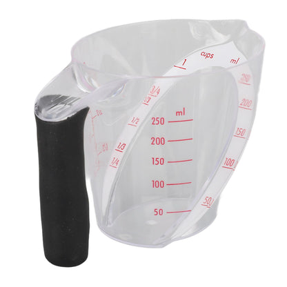 Measuring Cup Heat Resistant Angled Plastic Measuring Mug with Handle for Drinking Baking Cooking Pouring V1294-YM0523-3118220021211