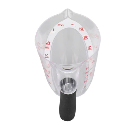 Measuring Cup Heat Resistant Angled Plastic Measuring Mug with Handle for Drinking Baking Cooking Pouring V1294-YM0523-3118220021211