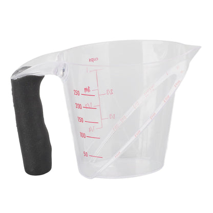 Measuring Cup Heat Resistant Angled Plastic Measuring Mug with Handle for Drinking Baking Cooking Pouring V1294-YM0523-3118220021211