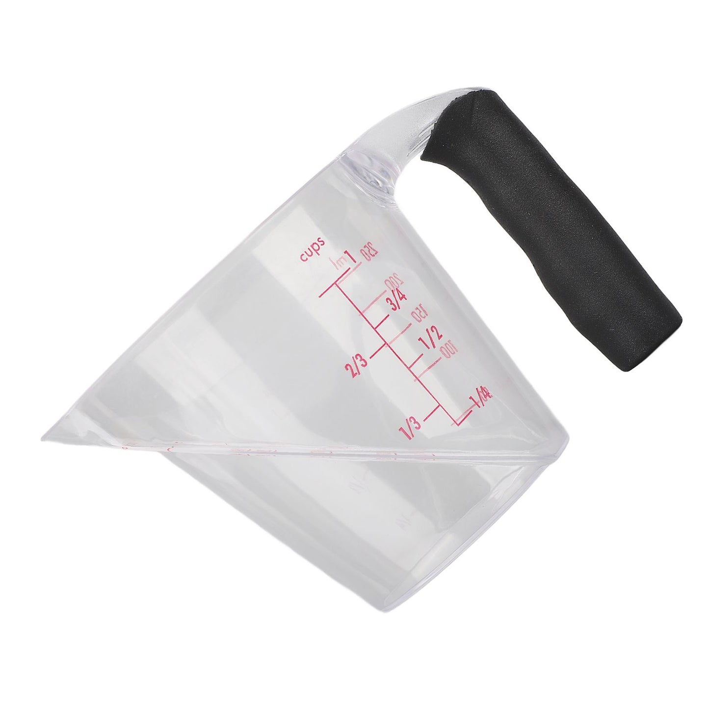 Measuring Cup Heat Resistant Angled Plastic Measuring Mug with Handle for Drinking Baking Cooking Pouring V1294-YM0523-3118220021211