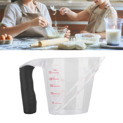 Measuring Cup Heat Resistant Angled Plastic Measuring Mug with Handle for Drinking Baking Cooking Pouring V1294-YM0523-3118220021211