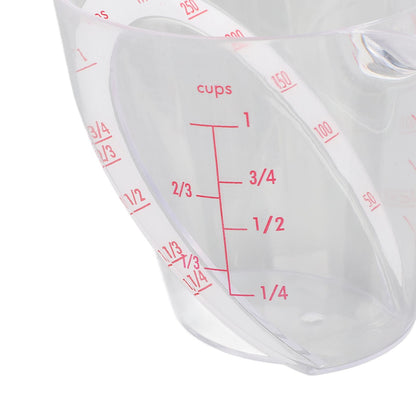 Measuring Cup Heat Resistant Angled Plastic Measuring Mug with Handle for Drinking Baking Cooking Pouring V1294-YM0523-3118220021211