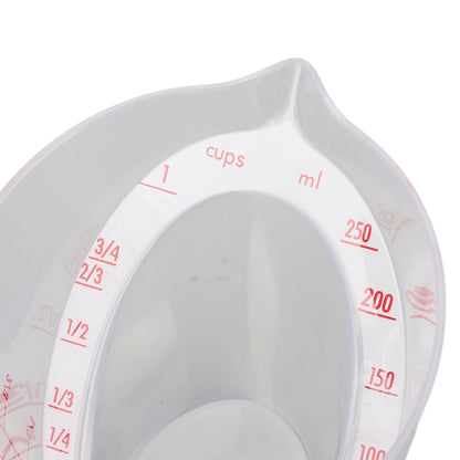 Measuring Cup Heat Resistant Angled Plastic Measuring Mug with Handle for Drinking Baking Cooking Pouring V1294-YM0523-3118220021211