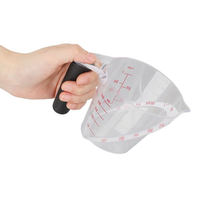 Measuring Cup Heat Resistant Angled Plastic Measuring Mug with Handle for Drinking Baking Cooking Pouring V1294-YM0523-3118220021211