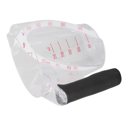 Measuring Cup Heat Resistant Angled Plastic Measuring Mug with Handle for Drinking Baking Cooking Pouring V1294-YM0523-3118220021211