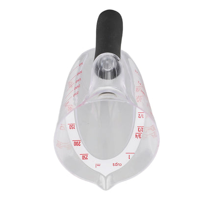 Measuring Cup Heat Resistant Angled Plastic Measuring Mug with Handle for Drinking Baking Cooking Pouring V1294-YM0523-3118220021211