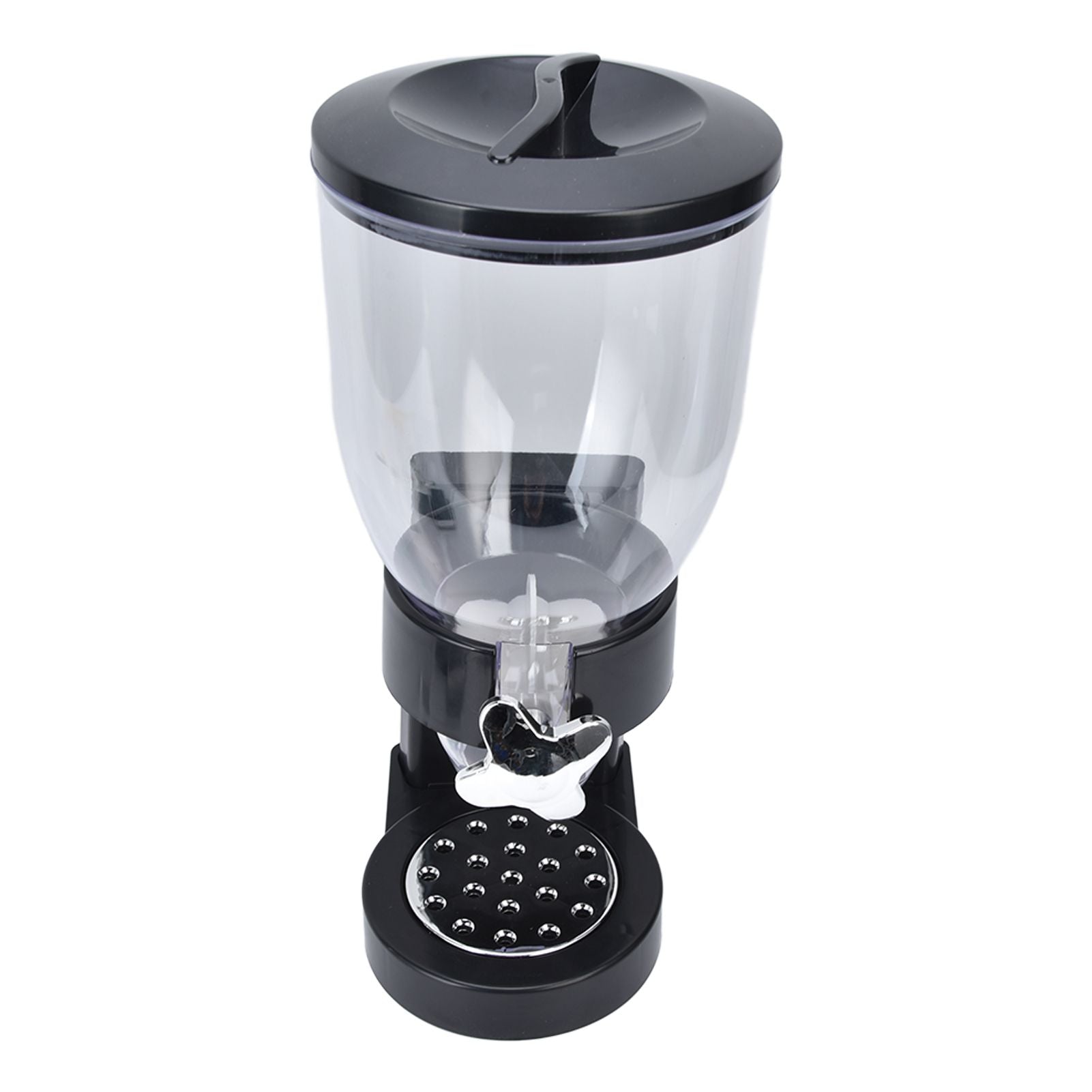 Grain Dispenser 17.5oz Transparent Safe Rice Storage Container with Rubber Base for Grain Rice V1294-YM0523-3118220021811